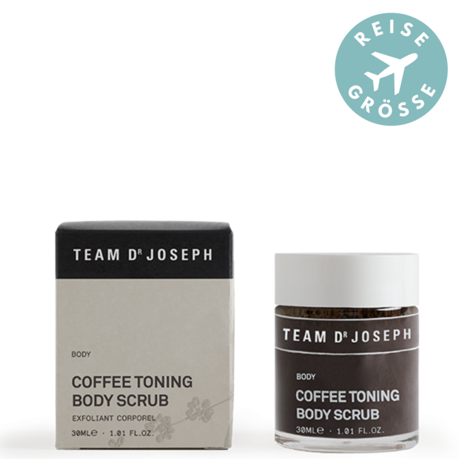 🎁 ✈️ Reisegröße, festigendes Körperpeeling mit Kaffee, COFFEE TONING BODY SCRUB, 30 ml