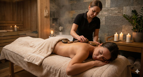 Suklainen kuumakivihieronta yhdelle