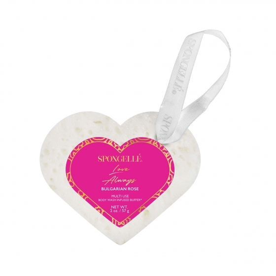 Spongelle love always heart- bulgarian rose