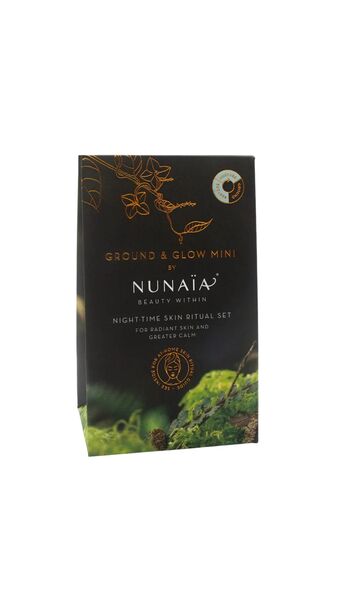 NUNAIA Ground and Glow Skin Ritual Set.