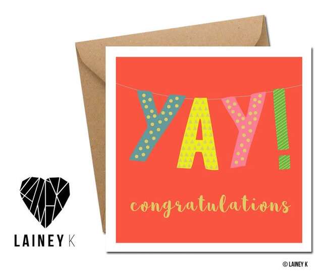 Lainey K Congratulations: Yay! Congratulations