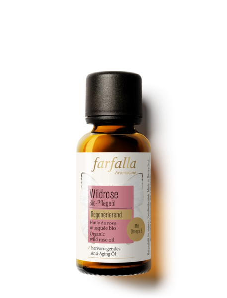 Wildrose, Bio-Pflegeöl, regenerierend, Gesichtsöl, Couperose, Körperöl, Pigmentflecken, Schwangerschaftsstreifen, Narben, 30ml