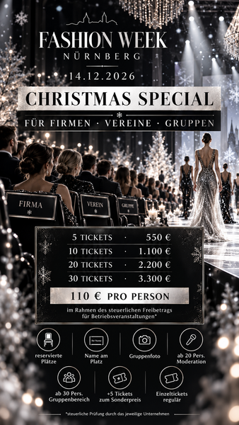 (20 Tickets) FWN PREMIUM CHRISTMAS GROUP SPECIAL PAKET - SHOW 14.12.26 MEISTERSINGERHALLE