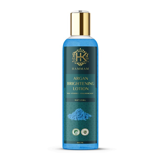 HK Argan brightening lotion with Nila