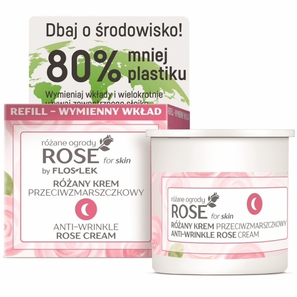 Floslek Rose for Skin Anti-wrinkle Night Cream Refil50ml