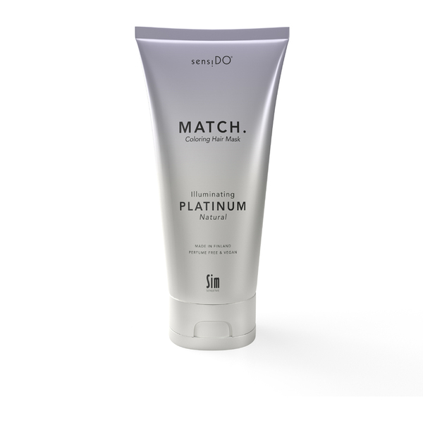 Match coloring hair mask platinum