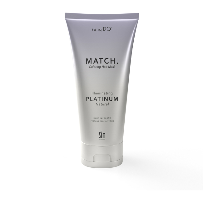 Match coloring hair mask platinum