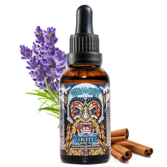 Beard Oil - "Viking" Cinnamon, Rosemary, Black Pepper & Lavender
