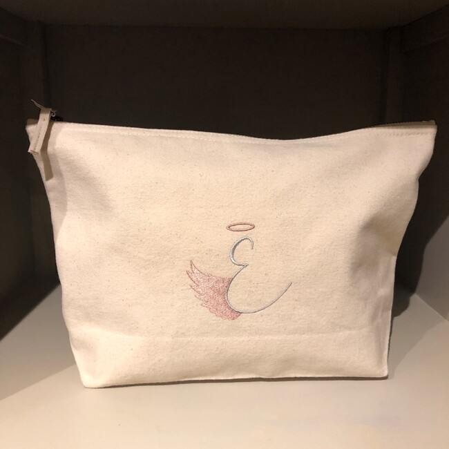 Organic Cotton Angel Wing Wash Bag