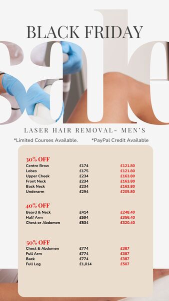 30% Laser Hair - Cheek - Mens x6