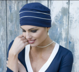 Masumi Brooklyn Navy & White Chemo Cap