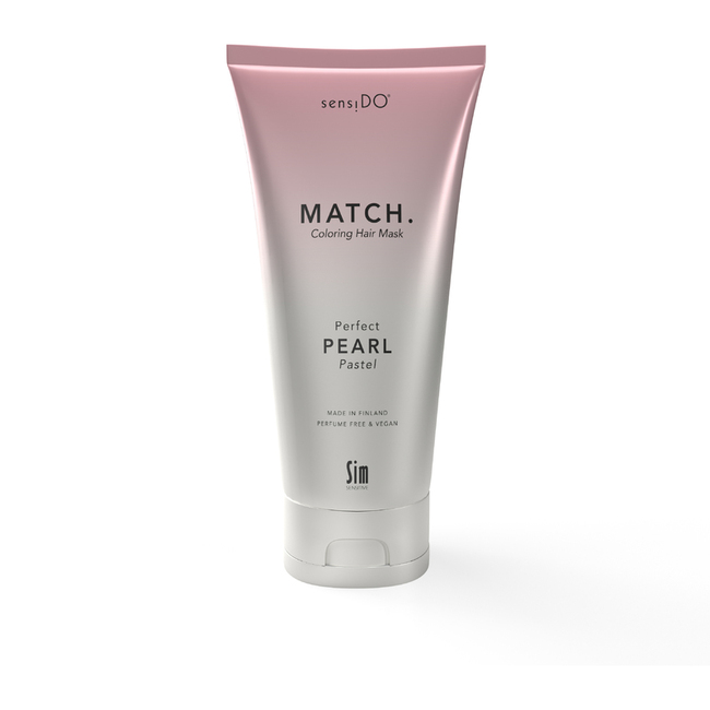 Match coloring hair mask pearl