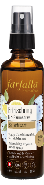 Erfrischender Bio-Raumspray, Zitrone, sei erfrischt, 75 ml