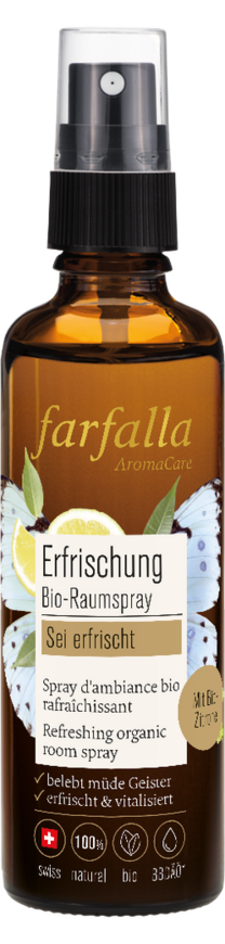Erfrischender Bio-Raumspray, Zitrone, sei erfrischt, 75 ml