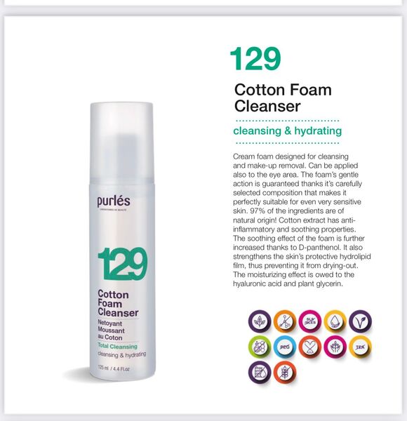 129 Cotton foam cleanser