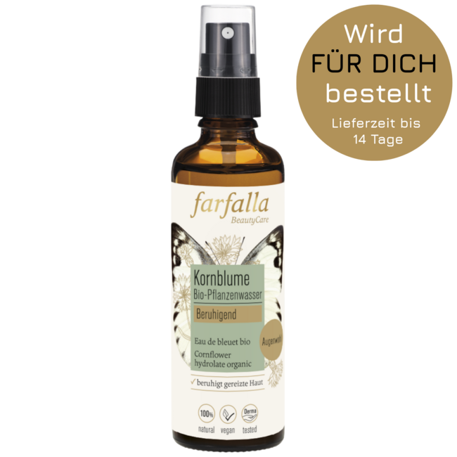 Kornblume, Bio-Pflanzenwasser, beruhigend, Toner, 75 ml