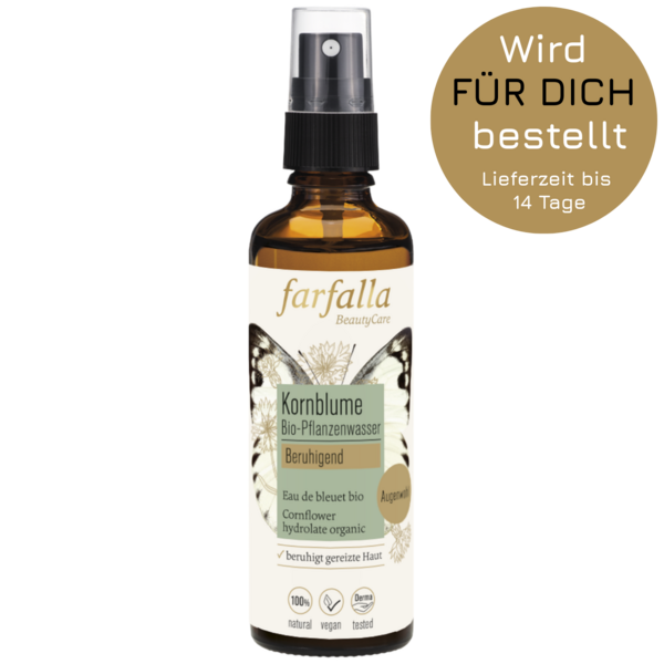 Kornblume, Bio-Pflanzenwasser, beruhigend, Toner, 75 ml