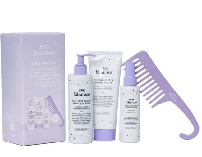 1 Comb What May Platinum Blonde Gift Set