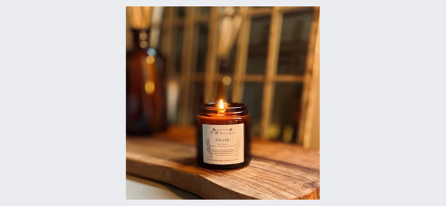 Vegan Soy Wax Aromatherapy Candle - Pause