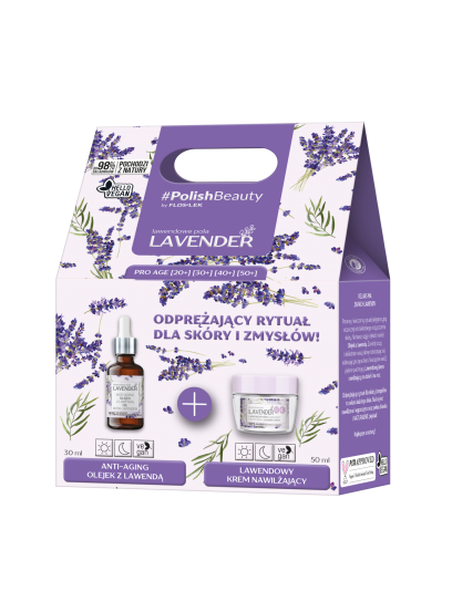 Floslek LAVENDER SET (Moisturizing lavender day and night cream + ANTI-AGING Oil with lavender )