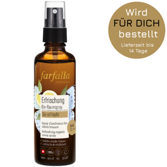 Erfrischender Bio-Raumspray, Zitrone, sei erfrischt, 75 ml 