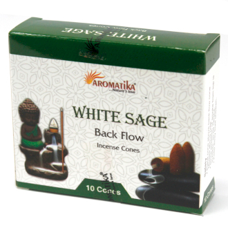 Back Flow Incense Cones White Sage