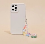 Beaded phone strap - colourful crystals