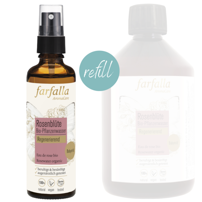Rosenblüte, Bio-Pflanzenwasser, regenerierend, Toner, 75 ml