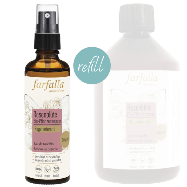 Rosenblüte, Bio-Pflanzenwasser, regenerierend, Toner, 75 ml