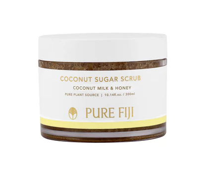 Coconut milk and honey sugar scrub