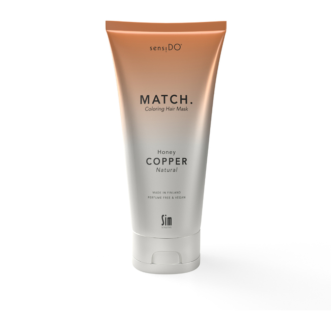 Match coloring hair mask honey copper