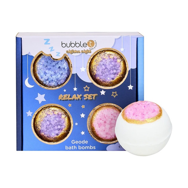 Bubble T Geode Bath Fizzers Gift set