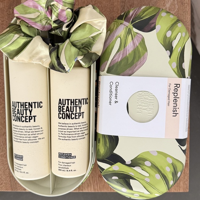 ABC Geschenk Box Replenish Cleanser + Replenish Conditioner+Crunchy Haargummi