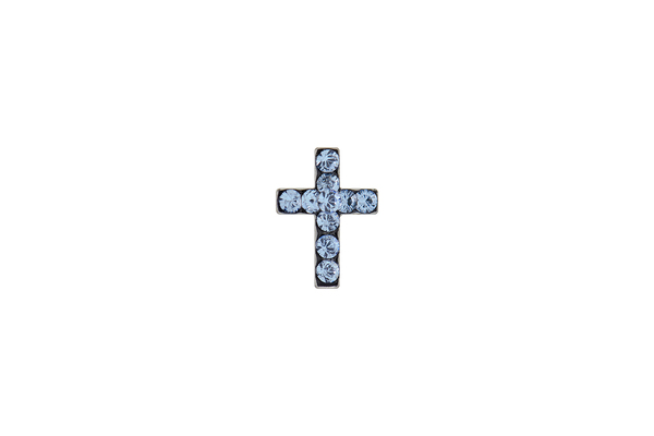 Sensitive Earrings - September Sapphire Cross
