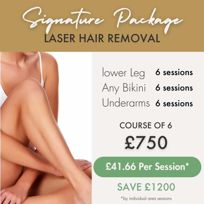 Women's Lower Leg, Bikini & Underarms LHR Signature Package