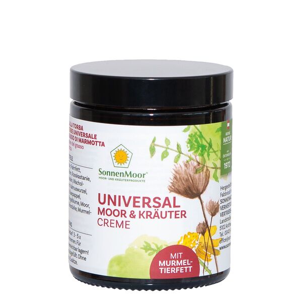 Universal Moor- und Kräutercreme mit Murmeltierfett, SonnenMoor Creme,  Hautsalbe, 140 g