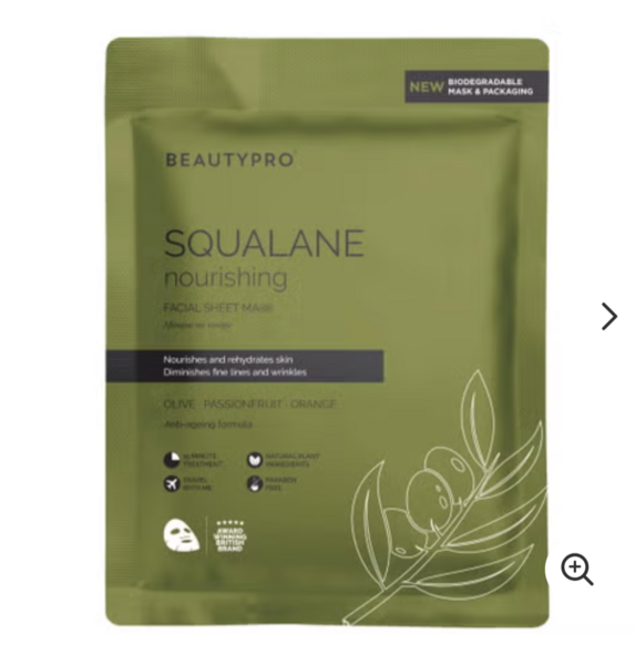 BeautyPro Squalane Nourishing Facial Sheet Mask 