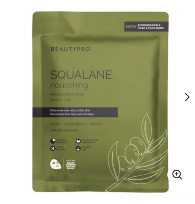 BeautyPro Squalane Nourishing Facial Sheet Mask