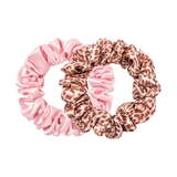  Pink And Leapord Scrunchies