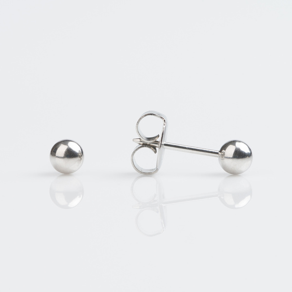 Sensitive Earrings - Stainless Steel 4mm Ball
