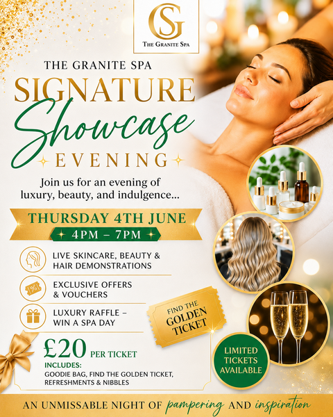 The Granite Spa Showcase Evening Ticket inc Raffle Ticket