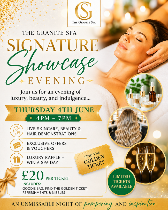 The Granite Spa Showcase Evening Ticket inc Raffle Ticket