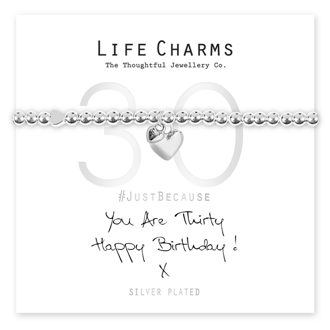 You Are 30 Hearts Bracelet LC021BW-30