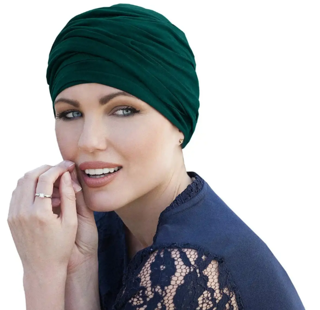 Masumi Scarlet Chemo Hat – Forest Green