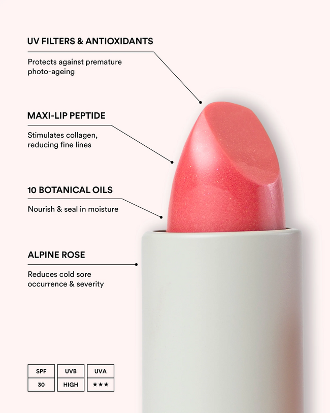Albus and Flora Lip Sheild SPF 30 Mountain Rose