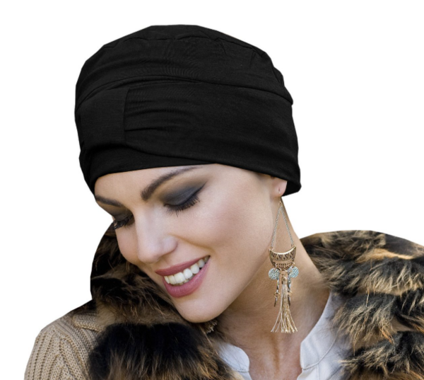 Masumi Ellie Black Chemo Hat