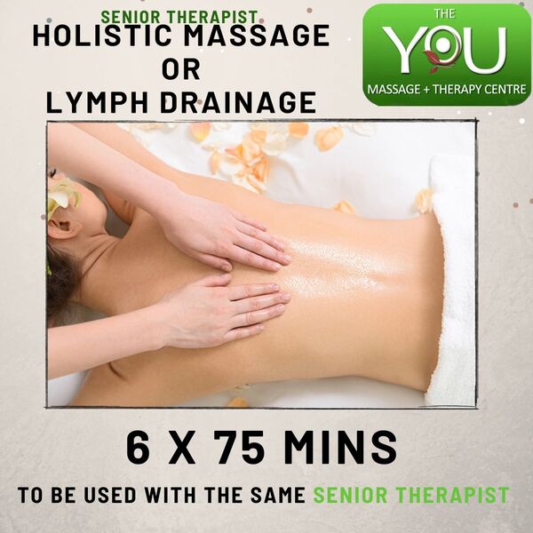 Holistic & Lymph Drainage 6x75mins with Senior therapist