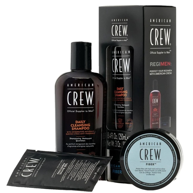 American Crew Shampoo & Fiber Duo