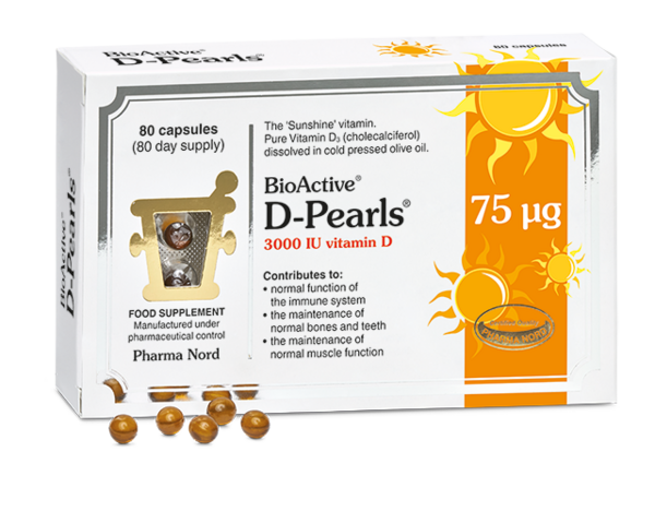 BioActive D-Pearls 75ug 80 pk