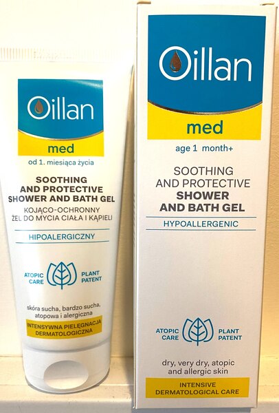 AA Oillan med Soothing and Protective Shower and Bath Gel 200ml